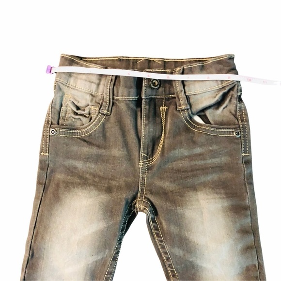 JUNIORS - BOYS 24 MOS GRAY/BLACK JEANS - Picture 5 of 6
